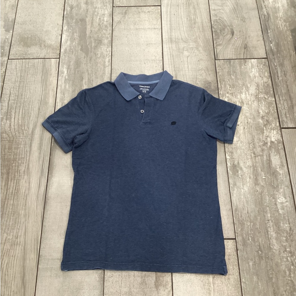 Banana Republic Blue Polo Shirt Classic Design size medium#5